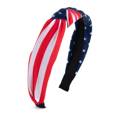 Women Fashion American Independence Day Flag Printed Headband
