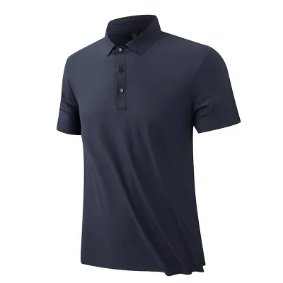 Men Summer Quick-Drying Ice Silk Golf Seamless Printing Custom Polo Shirt