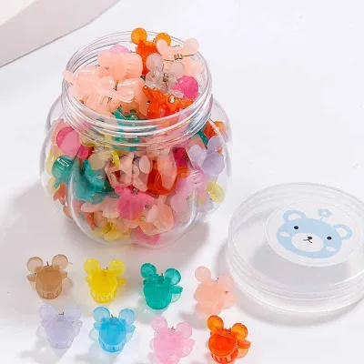 Kids Girls Cute Sweet Star Flower Heart Acrylic Hairpin
