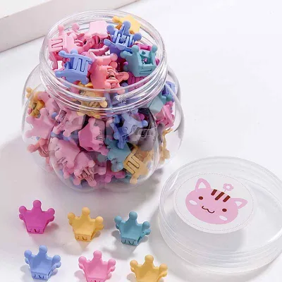 Kids Girls Cute Sweet Star Flower Heart Acrylic Hairpin