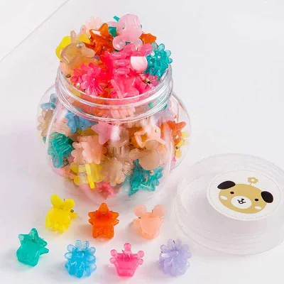Kids Girls Cute Sweet Star Flower Heart Acrylic Hairpin