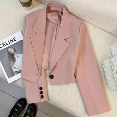Women Casual Loose Lapel Long Sleeve Blazer Coat