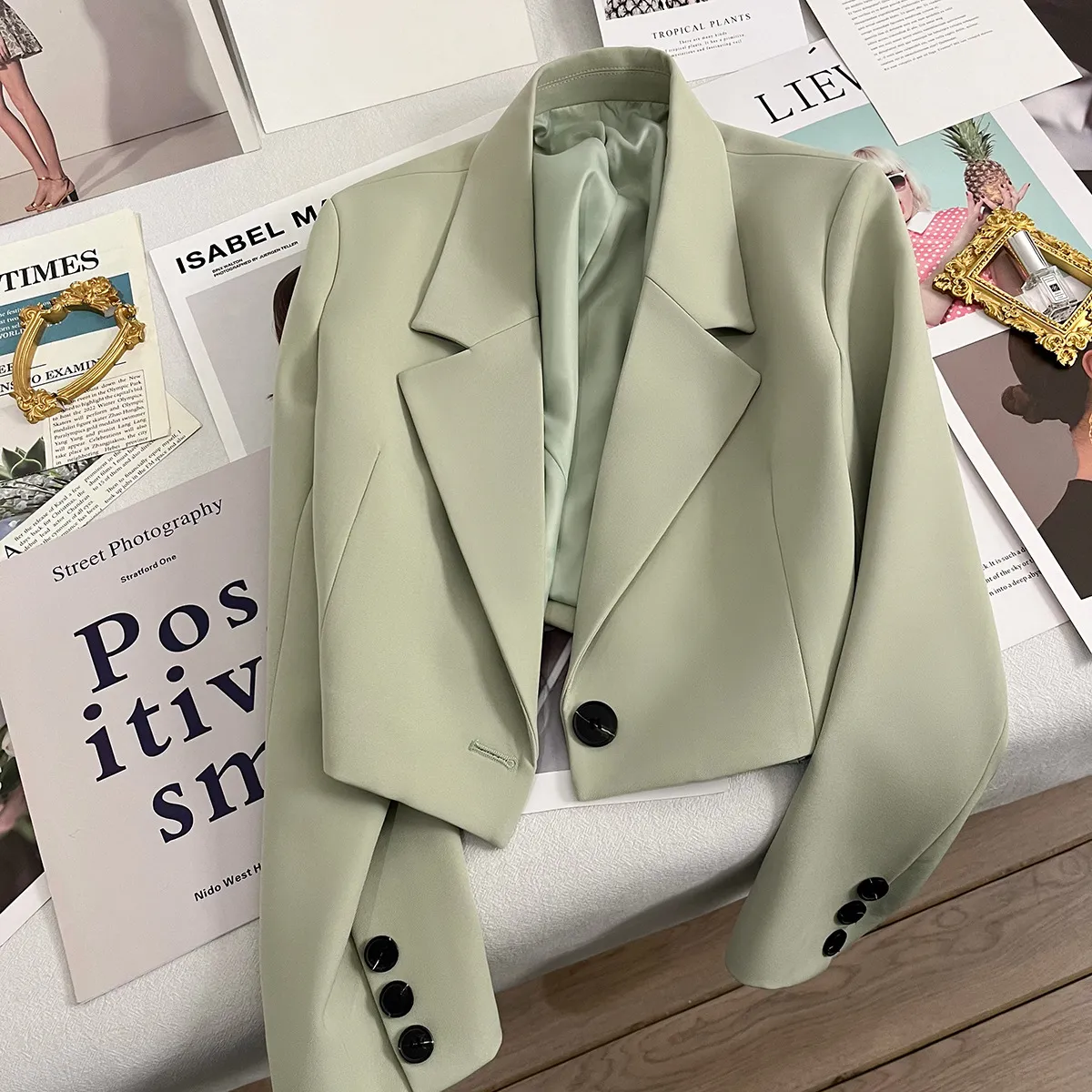 Women Casual Loose Lapel Long Sleeve Blazer Coat