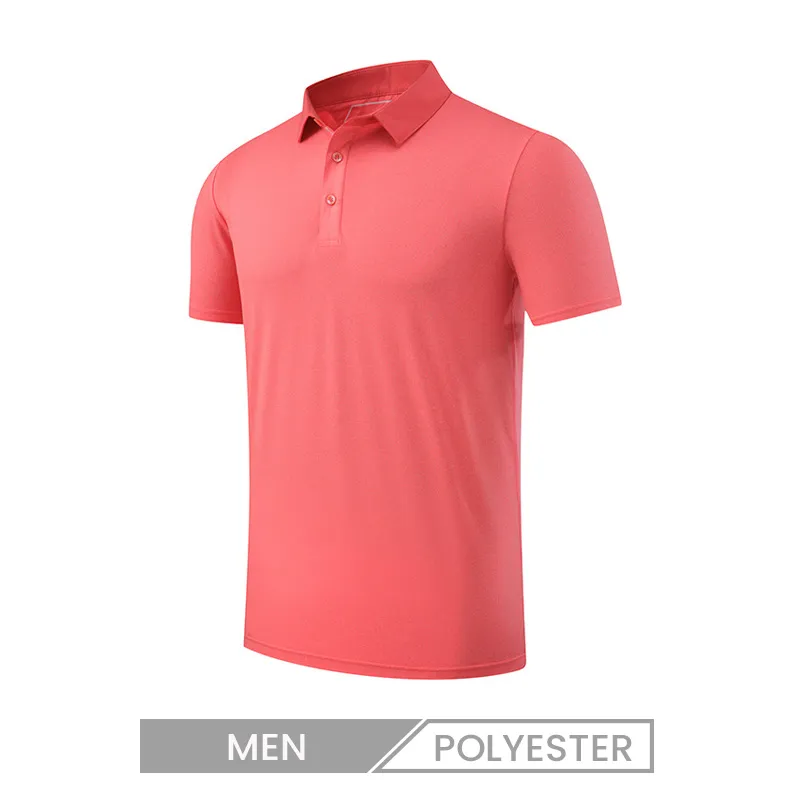 Men Ice Silk Short-Sleeved Summer Quick-Drying Plus Size Loose Sports Golf Shirt Custom