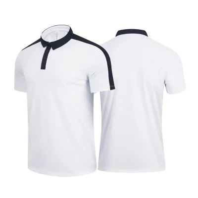 Summer Unisex Men Outdoor Sports Quick-Drying Contrast Color Polo Shirt