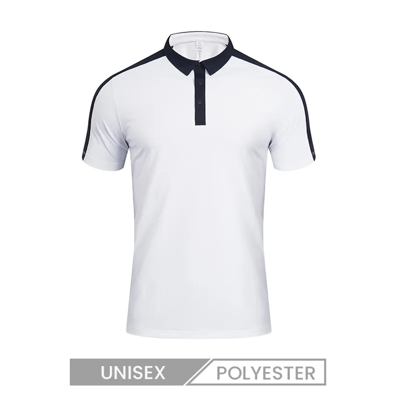 Summer Unisex Men Outdoor Sports Quick-Drying Contrast Color Polo Shirt