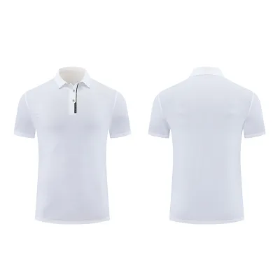 Unisex Quick-Drying Ice Silk Solid Color Short-Sleeved Summer Outdoor Sunscreen Breathable Polo Shirt