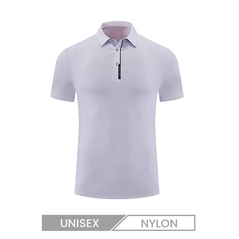 Unisex Quick-Drying Ice Silk Solid Color Short-Sleeved Summer Outdoor Sunscreen Breathable Polo Shirt