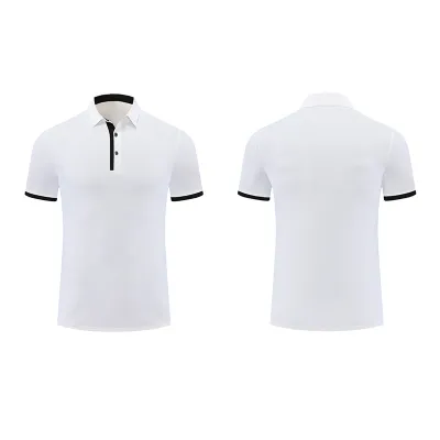 Men Women Short Sleeve Golf Nylon Quick-Drying Sports Polo Shirt