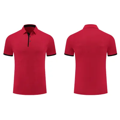 Men Women Short Sleeve Golf Nylon Quick-Drying Sports Polo Shirt
