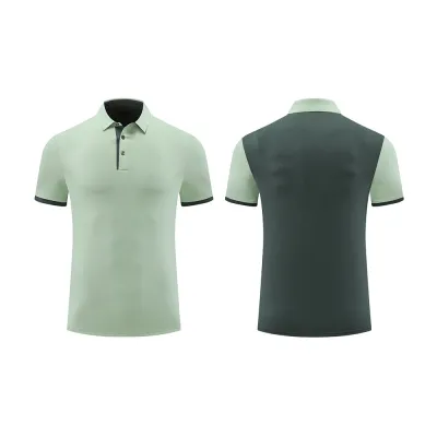 Men Women Unisex Summer Cool Breathable Anti-Wrinkle Short Sleeve Lapel Sports Polo Shirt