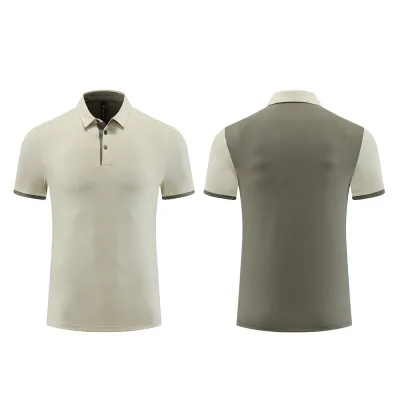 Men Women Unisex Summer Cool Breathable Anti-Wrinkle Short Sleeve Lapel Sports Polo Shirt