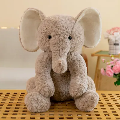 Children Cute Elephant Plush Toy - Rose Velvet Stuffed Doll with PP Cotton Fill