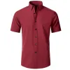 D3108 Burgundy Short Sleeve