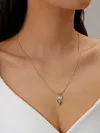Necklace-Blue And White