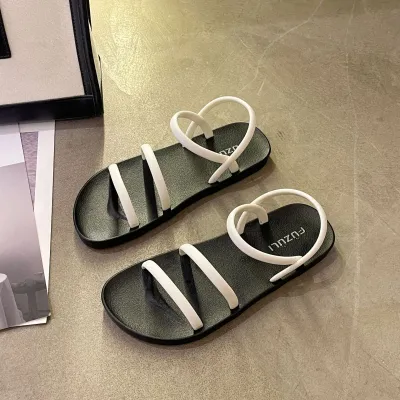Women's Casual Plus Size Round Toe Flat Sandals