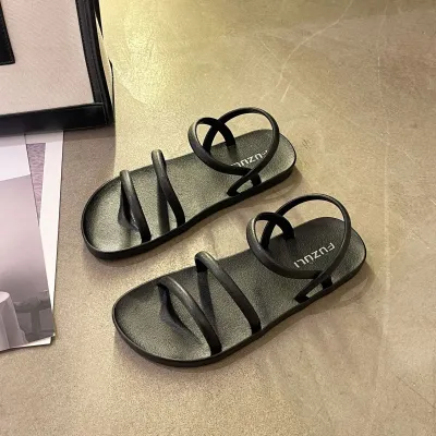 Women's Casual Plus Size Round Toe Flat Sandals