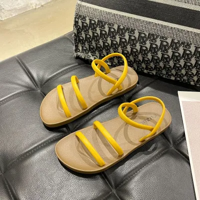 Women's Casual Plus Size Round Toe Flat Sandals