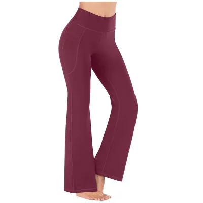Women Yoga Fashion High Waist Wide Sports Leggings