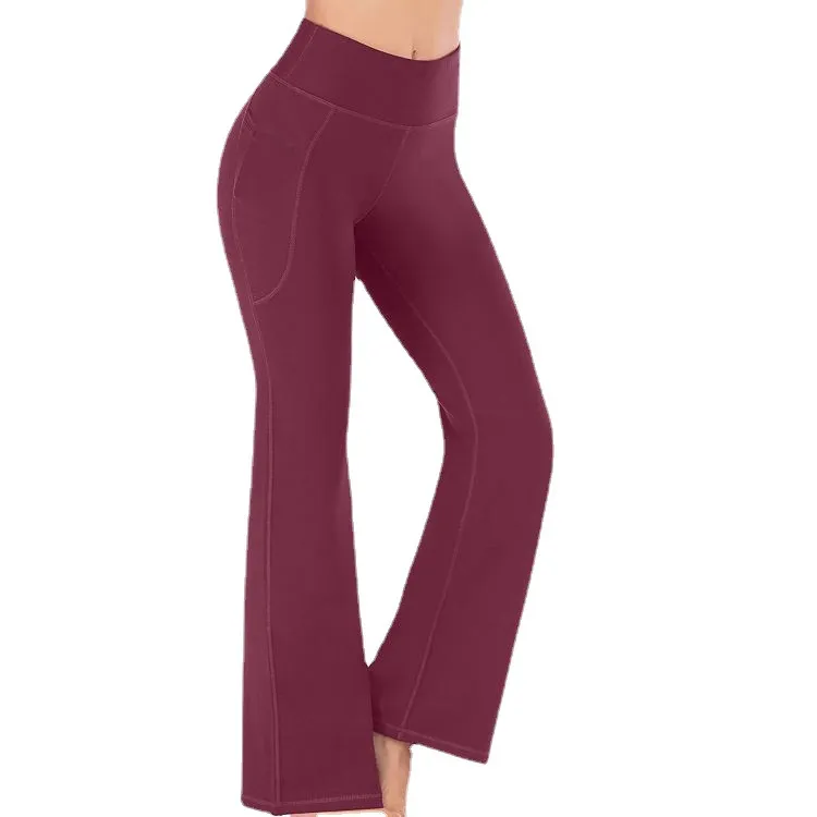 Women Yoga Fashion High Waist Wide Sports Leggings