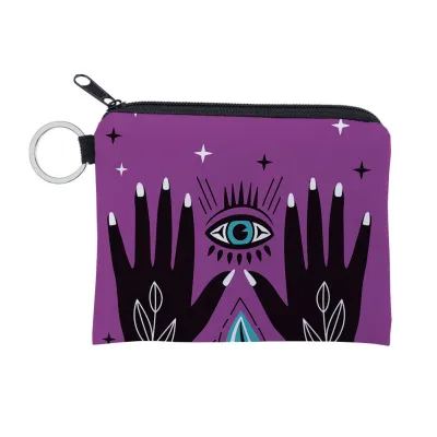 Women's Fashion Evil Eye Print Mini Wallet