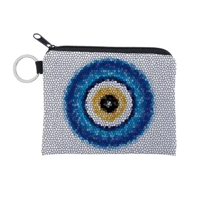 Women's Fashion Evil Eye Print Mini Wallet