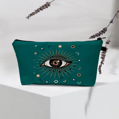 Women Fashion Evil Eye Printed Portable Toiletries Cosmetic Bag
