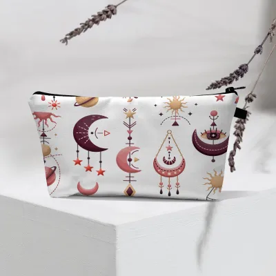 Women Fashion Evil Eye Printed Portable Toiletries Cosmetic Bag