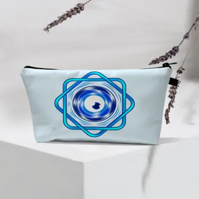 Women Fashion Evil Eye Printed Portable Toiletries Cosmetic Bag