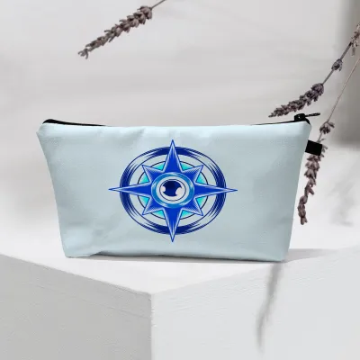Women Fashion Evil Eye Printed Portable Toiletries Cosmetic Bag