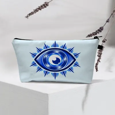 Women Fashion Evil Eye Printed Portable Toiletries Cosmetic Bag