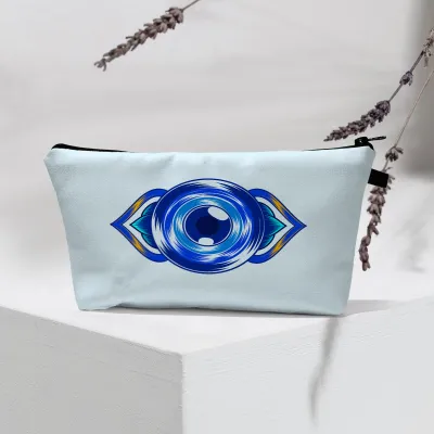 Women Fashion Evil Eye Printed Portable Toiletries Cosmetic Bag