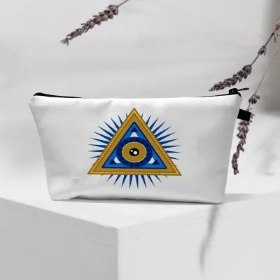Women Fashion Evil Eye Printed Portable Toiletries Cosmetic Bag