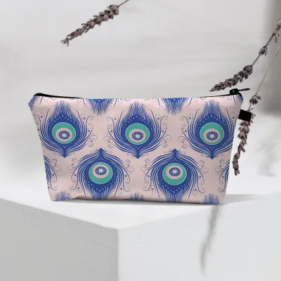 Women Fashion Evil Eye Printed Portable Toiletries Cosmetic Bag