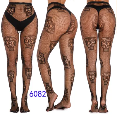 Women Fashion Sexy Heart-Shaped Rhombic Hollow Fishing Net Pantyhose