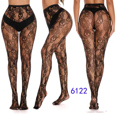 Women Fashion Sexy Heart-Shaped Rhombic Hollow Fishing Net Pantyhose
