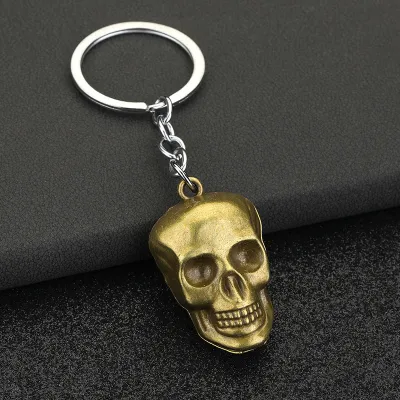 Women Simple Funny Skull Keychain Pendant