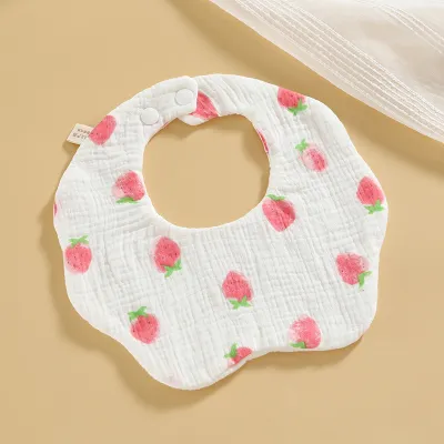 Newborn Cute Animal Print Muslin Burp Cloth Pure Cotton
