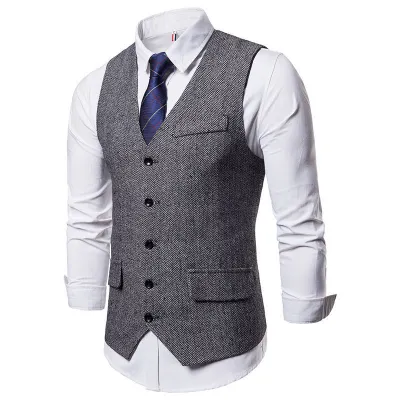 Men Fashion Casual Business Party Sleeveless Vest