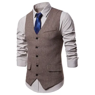 Men Fashion Casual Business Party Sleeveless Vest