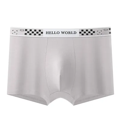 Men Casual Cotton Mid Waist Boxer Pants