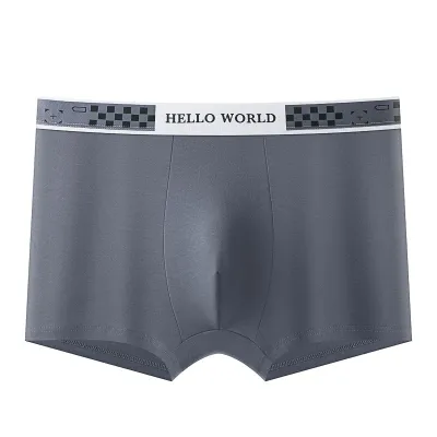 Men Casual Cotton Mid Waist Boxer Pants