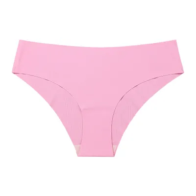 Women Ice Silk Seamless Breathable Low Waist Panties