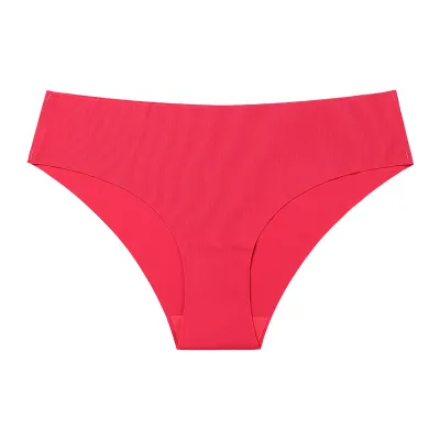 Women Ice Silk Seamless Breathable Low Waist Panties