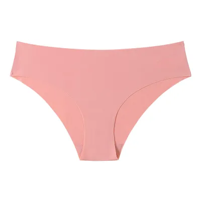 Women Ice Silk Seamless Breathable Low Waist Panties