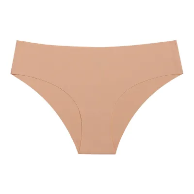 Women Ice Silk Seamless Breathable Low Waist Panties
