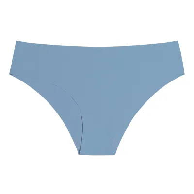 Women Ice Silk Seamless Breathable Low Waist Panties