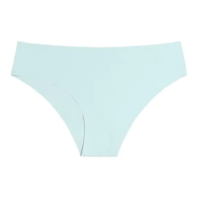 Women Ice Silk Seamless Breathable Low Waist Panties