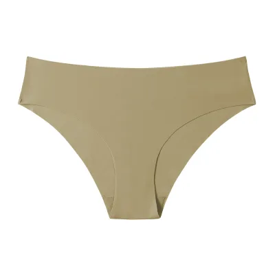Women Ice Silk Seamless Breathable Low Waist Panties