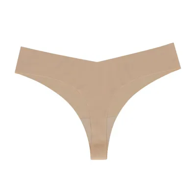 Women Ice Silk Seamless Breathable Low Waist Panties
